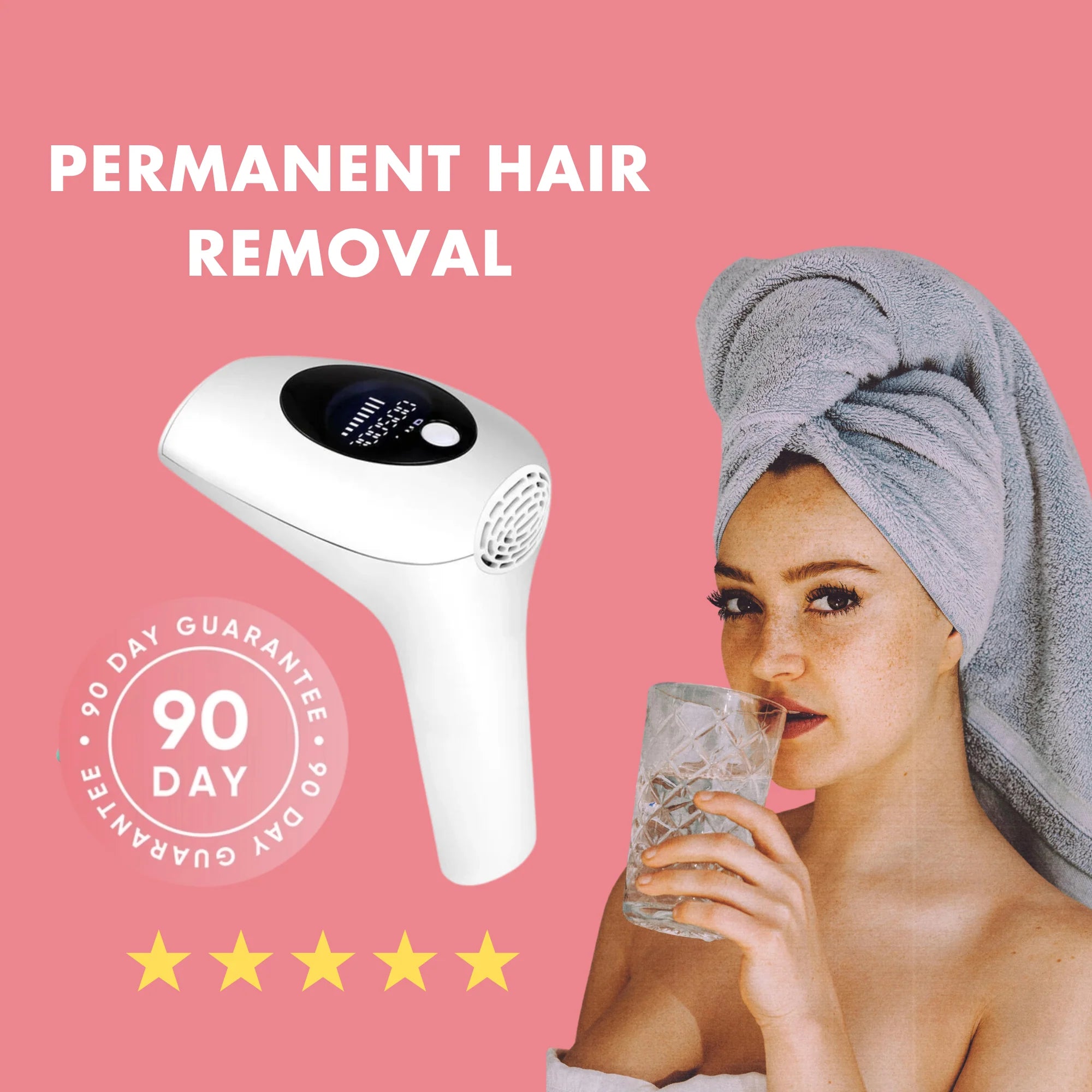 IPL Digital Laser Hair Removal Device with Auto Flash