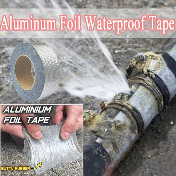 Aluminum Foil Butyl Self Adhesive Waterproof Tape (5 Meter)