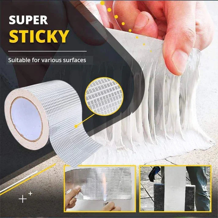Aluminum Foil Butyl Self Adhesive Waterproof Tape (5 Meter)