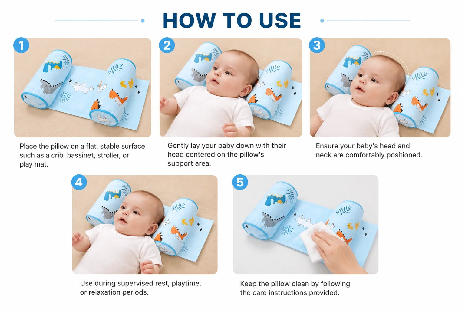 Anti-Flat Head Support Pillow"