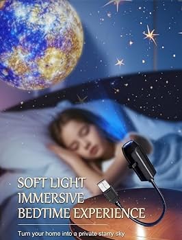 Moon Lamp 3 In 1 Night Light with Starry Projector