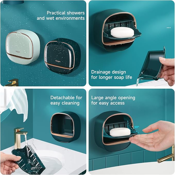 Soap Holder for Shower Wall, Soap Dish for Shower/Kitchens/Bathroom