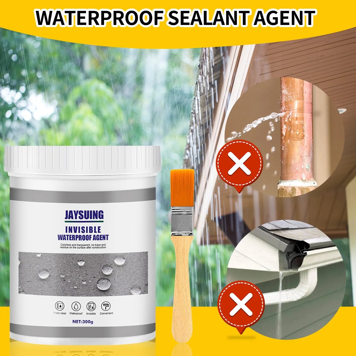 Transparent Waterproof Sealant Glue (300g)   ⭐⭐⭐⭐⭐  (512+)
