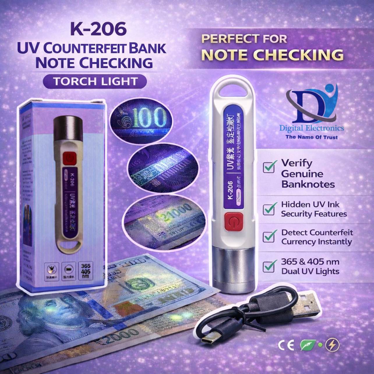 Note Checking and insects Find Tourch