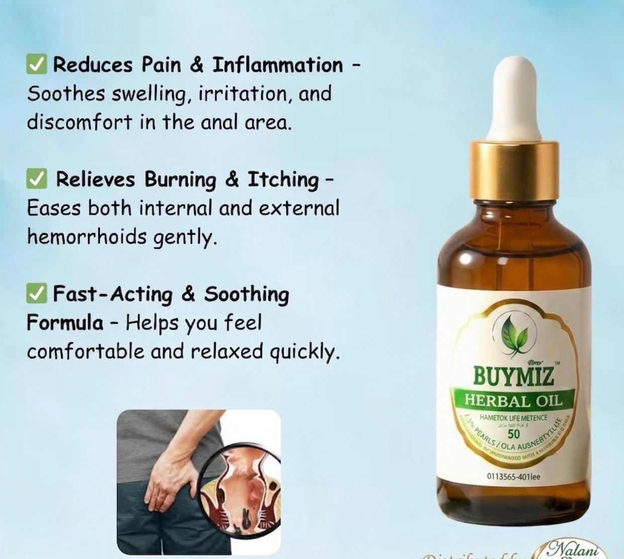 BUYMIZ Piles Relief Herbal Oil
