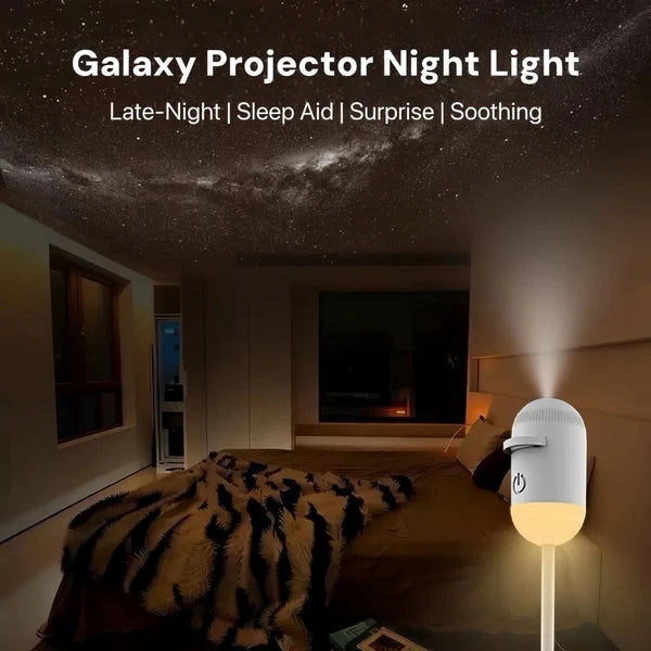 Moon Lamp 3 In 1 Night Light with Starry Projector